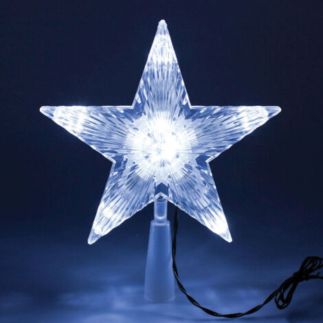 LOTTI Puntale Stella Visual 10 LED 50+18xH21cm