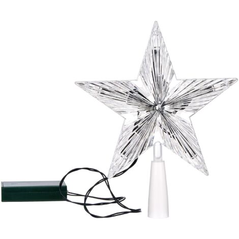 LOTTI Puntale Stella Visual 10 LED Bianco Caldo