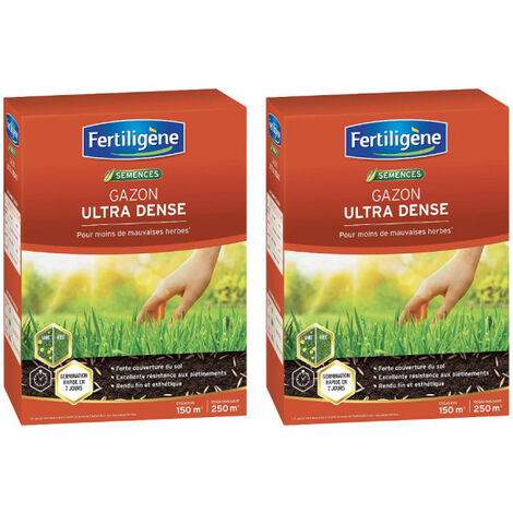 Lotto 2 di FERTILIGEN tappeto erboso ultra-denso - 150m² - 3,75kg
