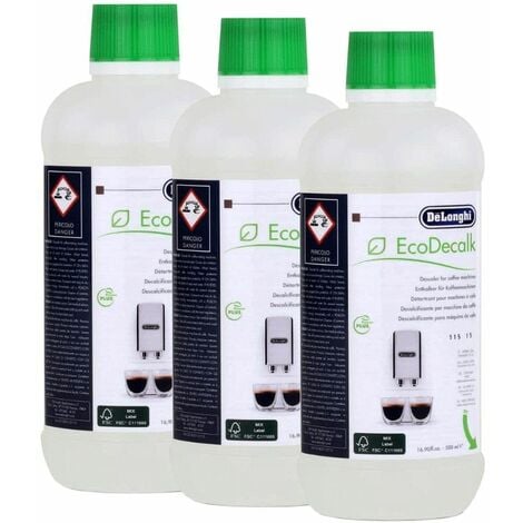 Lotto da 3 - Anticalcare 500ml ECODECALK - Macchina da caffè, Caffettiera - DELONGHI - 4357142737356455948