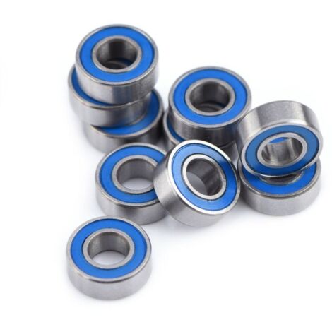 Lotto di 10 cuscinetti a sfere in acciaio a doppia schermatura in miniatura 5 x 11 x 4 mm