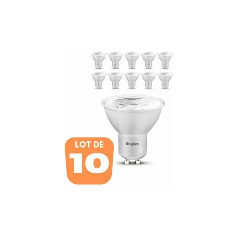 Set di 10 lampadine a LED GU10 5W (Eq. 50W) 6500K