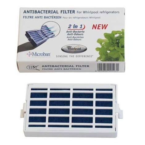 Lotto di 2 filtri antibatterici Microban - Frigorifero, congelatore - WPRO - 2443523662894869360