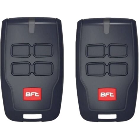Lotto di 2 telecomandi BFT 12V 4 canali 433 MHz, Mitto B RCB04 R1 2600535 D111906