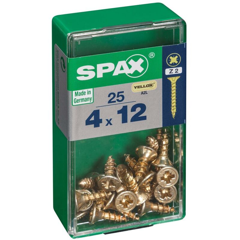 Spax - Scatola 25 unità. vis a bois cab