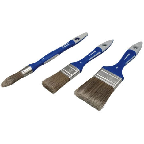 Mcenzinen Set Di 16 Pennelli Per Bambini – 8 Pennelli Rotondi E 8 Piatti, Grandi E Colorati, Con Setole Morbide Per Acquerello E Tempera