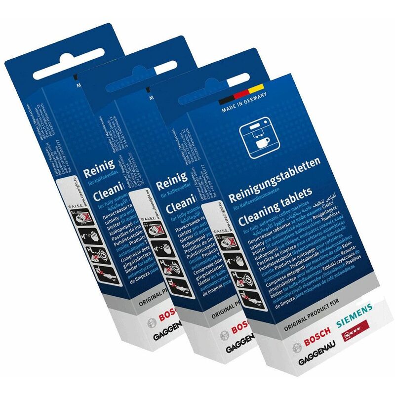 Lotto di 3 scatole (10 pastiglie detergenti) originali - Accessori e prodotti Bosch 4357726