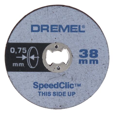 LOTTO di 5 dischi da taglio SpeedClic EZ Ø38 MM Spessore 0,75 MM DREMEL - 2615 S409 JB