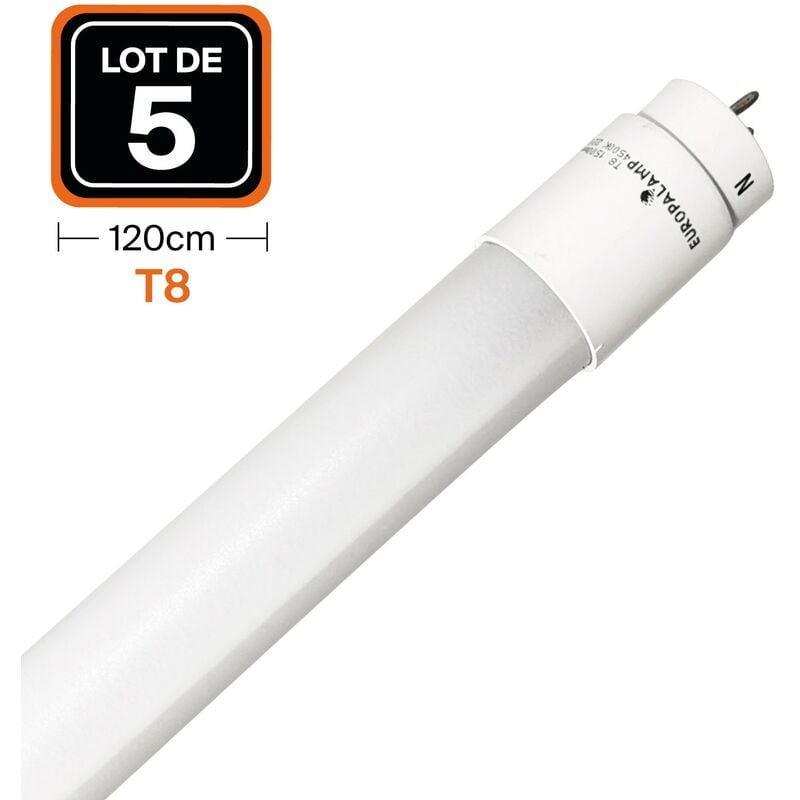 Image of 5 Tubi Neon led 18W 120cm T8 Blanc Neutre 4500k Gamme Pro T8 18W 120cm T8 Blanc Neutre 4500k Gamme Pro