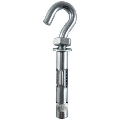 LOTU taco metalico gancho m-6x45 caja 50 , Anclaje para cargas medias 6x45 mm Lotu Anclaje con gancho para cargas medias Uso sobre hormigón no fisurado y materiales macizos