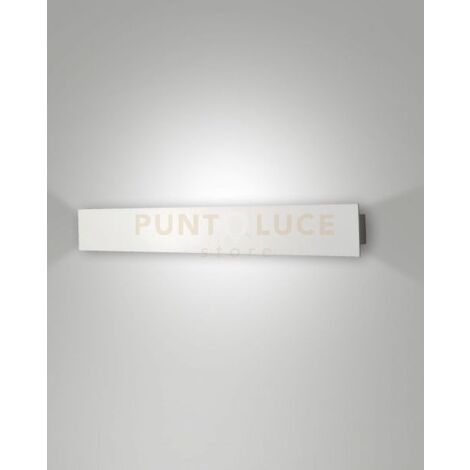 LOTUS APPLIQUE BIANCA 64,5CM A LED 3000K - 20W - 2700 lm DIMMERABILE IN ALLUMINIO
