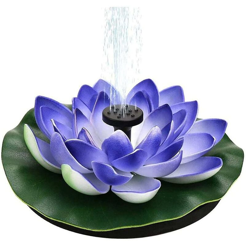 Lotus Fontana solare - Pompa per fontana solare - Pompa per laghetto - Fontana da giardino - Ninfee - Decorativa