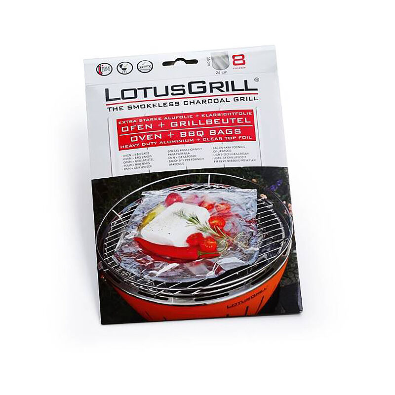 Set di 8 papillotte per barbecue - gb-al-m - lotusgrill