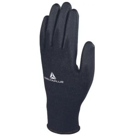 LOTX12 GANT PRECI POLYE ENDUI PU 09 POLYEST ENDUIT PU PAUME ET BOUT DGT DELTA PLUS VE702PNG1209