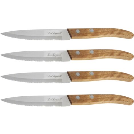 Lou Laguiole Forest Set di 4 coltelli Office, Acciaio Inossidabile, Legno Naturale, 22 x 13 x 2 cm