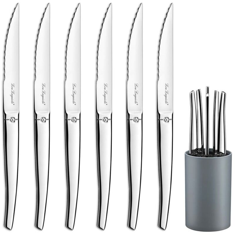 

Set de Cuchillos con Bloque 6 Piezas Inoxidable Plateado - Plateado - Lou Laguiole