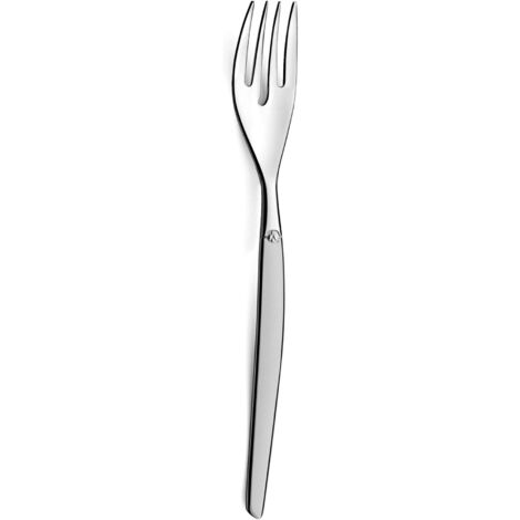 Lou Laguiole Spruzzo sabbiato 6 forchette per Torta, Inossidabile Inox 18/0, Acciaio Satinato