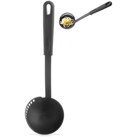 Louche avec passoire, noire, BLACKLINE, 150 ml, 30,5 cm
