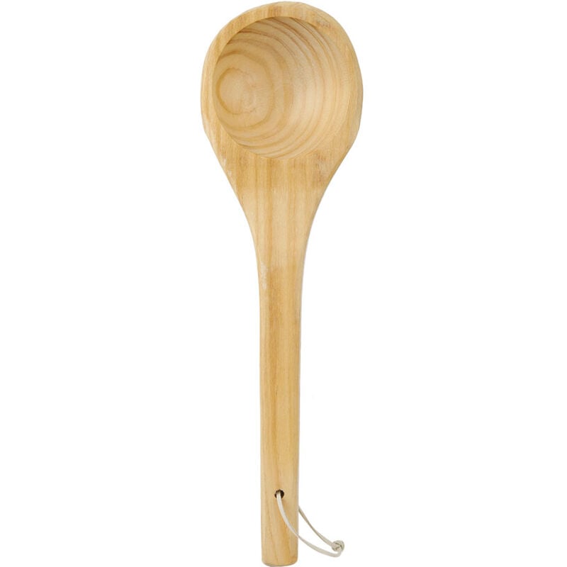 Ej.life - Louche de Sauna, cuillère à la Main Une Seule cuillère de Sauna, louche de Sauna en Bois, cuillère à Eau en Bois pour Sauna