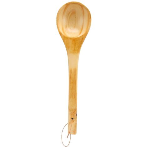 Louche de sauna grande capacité à long manche, louche portable en bois pour thé, vin et eau.