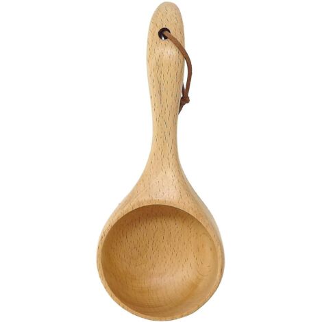 Louche en bois grande capacité, cuillère à eau pour sauna, cuillère de spa, cuillère à sels de bain, cuillère à café