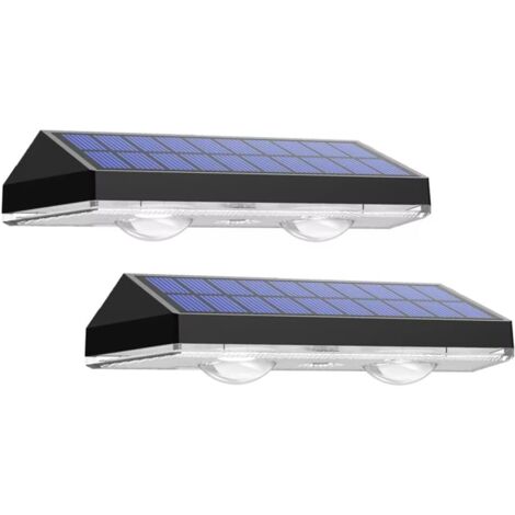 Louilles Waterdichte LED-buitenverlichting op zonne-energie voor schuttingen/terrassen/buiten/palen/tuinen/trappen, automatische terrasverlichting