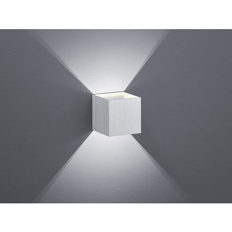 Louis Cubo Wandleuchte Doppelte Aluminium-LED-Emission 10x10 cm Trio-Beleuchtung