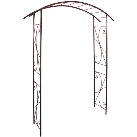 LMOULIN LOUIS MOULIN Arche tube ROND20 pont fer vieilli - 148x40x207 cm - Acier époxy