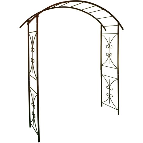 LOUIS MOULIN Arco Tubo quadrato per piante rampicanti ferro invecchiato 180 x 50 x 220 cm 3026 - Made in France