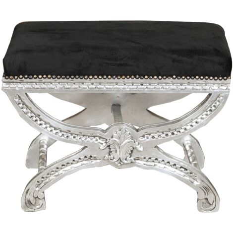 Louis XVI French style solid beech wood footstool