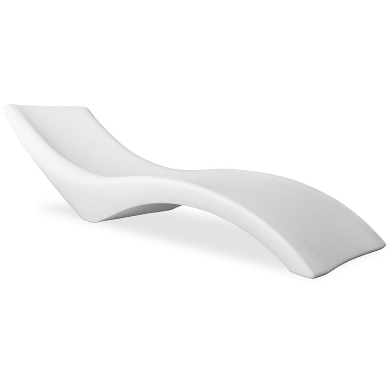 

Privatefloor - Lounge Chair de jardín Blanco PP