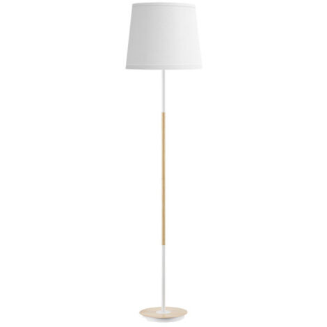 Lounge-Ständer alondra 1xe27 weiß-buche/weiß 168x40x40cm