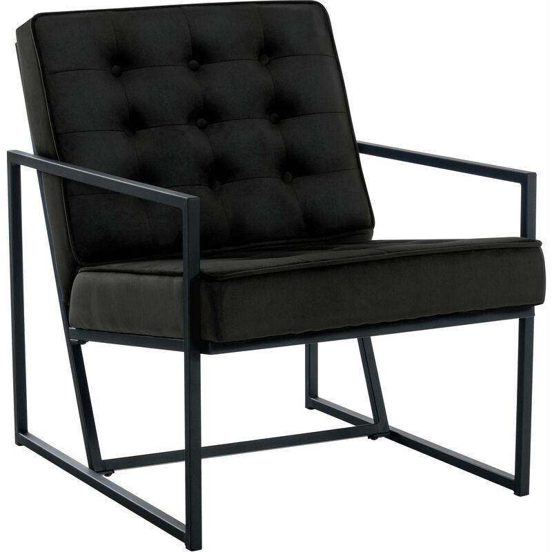 Clp Lounger Avon Samt Schwarz