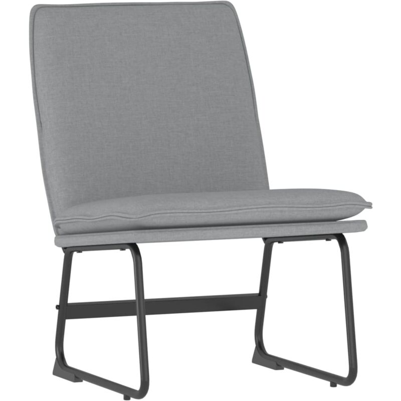 Loungesessel Hellgrau 52x75x76 Cm Stoff Vidaxl