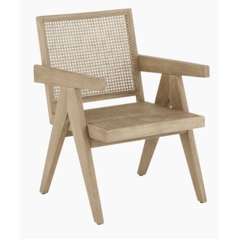 Loungesessel Braun mit Wiener Geflecht