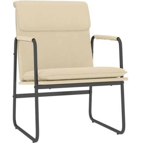 Loungesessel Creme 55x64x80 cm Stoff vidaXL