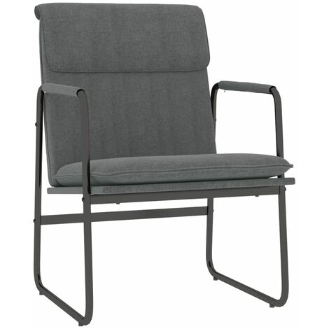Loungesessel Dunkelgrau 55x64x80 cm Stoff vidaXL