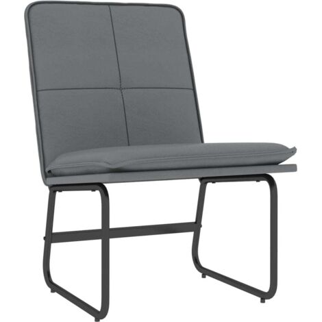 Loungesessel Grau 54x75x76 cm Kunstleder vidaXL