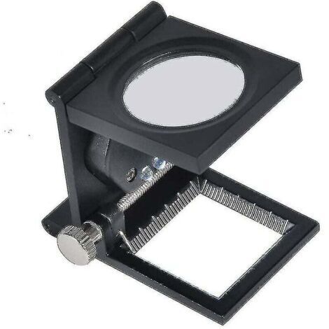 Loupe 10x Pliante Compteur de Fil Testeur de Lin Universel Portable
