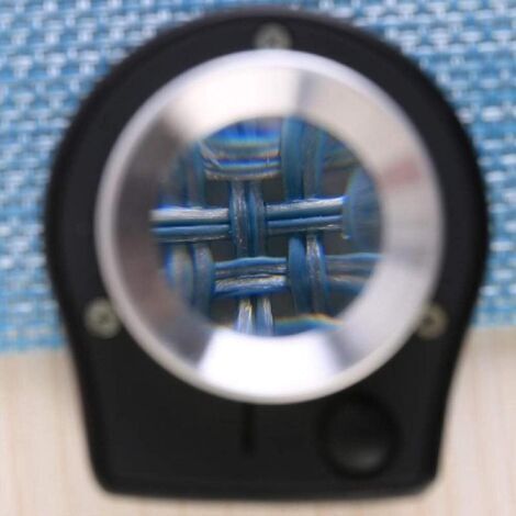 Loupe 30x avec éclairage, 6 lumières, loupe de bureau portable en métal avec échelles pliables et circulaires.
