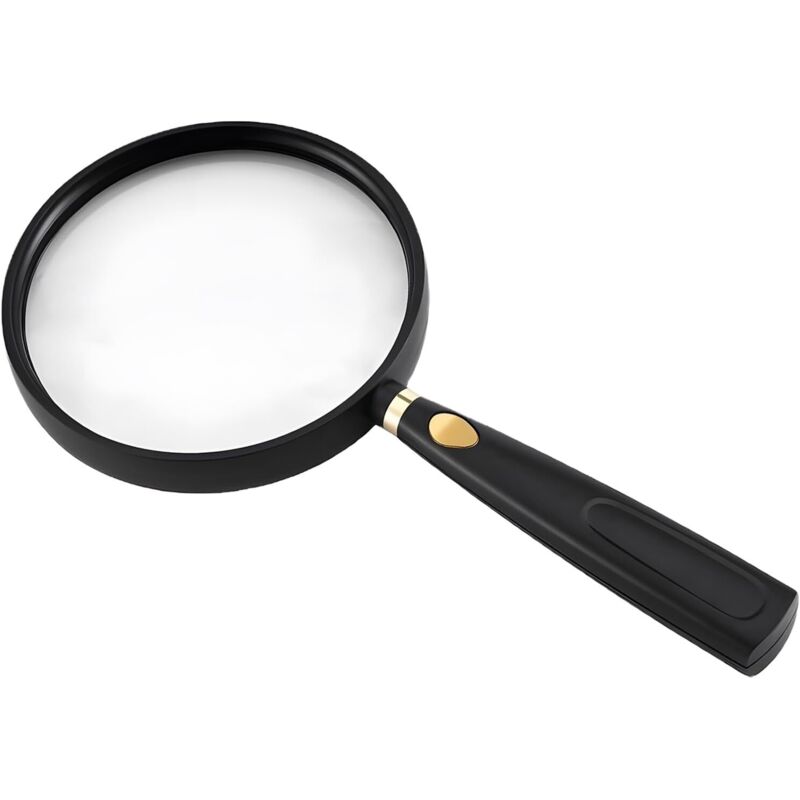 Loupe 5X Grossissante Loupe De Lecture Âgées Et Enfants Loupes 90mm pour Inspection pour Livres Scientifiques Journaux Lecture Insectes PasseTemps
