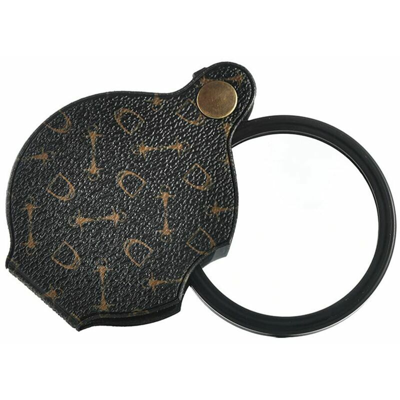 Trimec - Loupe à Main Loupe de Lecture Pliable Aide à la Lecture Loupe Loupe de Poche 15X Loupe de Poche Diamètre 70mm