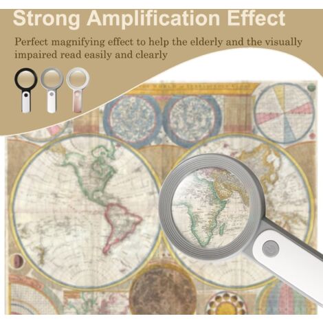 Loupe vidéo de visualisation numérique de lecture portable LCD 3,5 aidant  à la vue 2x
