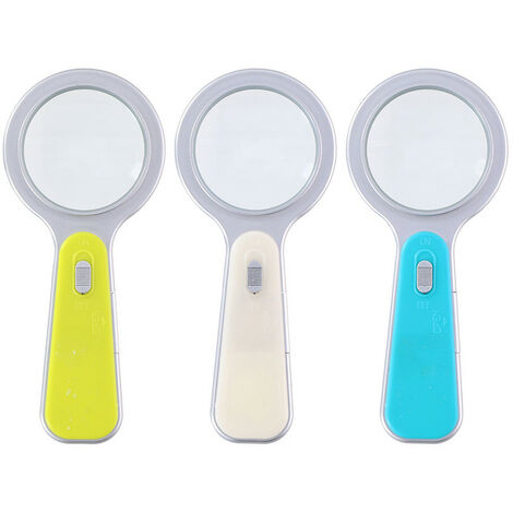 Loupe Avec Lumière Led Couleurs Assorties ø11x1x24cm - Oem