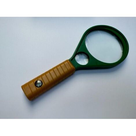 Loupe bi-lentille 65 mm - 15 mm / bonjour - taille : 65 mm - 15 mm