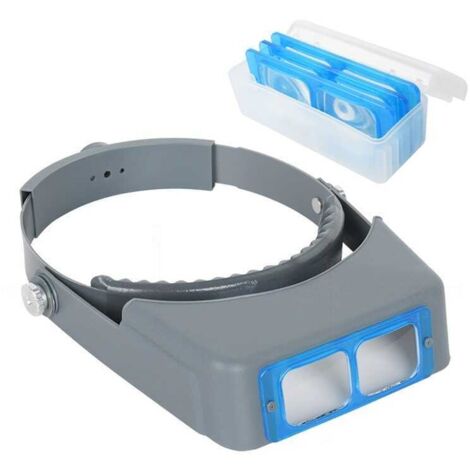 Loupe binoculaire, quatre niveaux de grossissement, lentilles en verre optique remplaçables, réparation de téléphones portables, lecture, point de croix, loupe frontale.