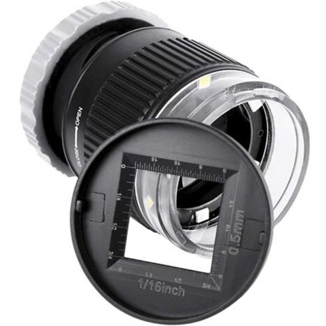 Loupe de 30x avec 3 LED et 3 lumières UV Lentille Oeil de Pigeon Vérification de billets de banque Loupe avec Échelle Loupe,Verre Optique, Outil d'Agrandissement