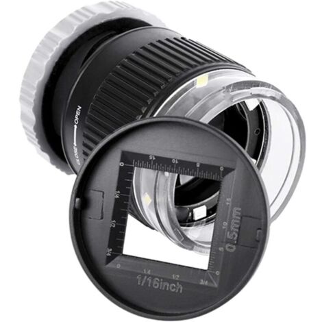 Loupe de 30x avec 3 LED et 3 lumières UV Lentille Oeil de Pigeon Vérification de billets de banque Loupe avec Échelle Loupe,Verre Optique, Outil d'Agrandissement