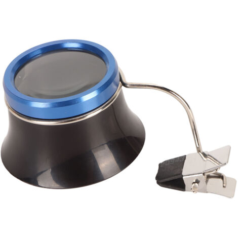 Loupe de Bijoutier 10X avec Pince pour Pièces, Timbres et Réparation de Montres - Grossissement Haute Précision
