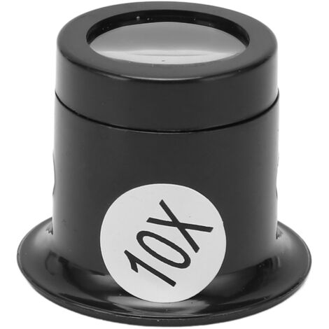 Loupe de Bijoutier 10X - Outil de Réparation pour Montres, Pièces et Timbres - Loupe à Main Portable et Monocle Grossissant